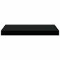 Preview: Schweberegale 2 Stk. Hochglanz-Schwarz 50x23,5x3,8 cm MDF