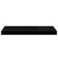 Preview: Schweberegale 4 Stk. Hochglanz-Schwarz 60x23,5x3,8 cm MDF