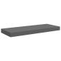 Preview: Schweberegale 4 Stk. Hochglanz-Grau 60x23,5x3,8 cm MDF