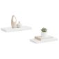Preview: Schweberegale 2 Stk. Weiß 50x23,5x3,8 cm MDF