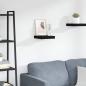 Preview: ARDEBO.de - Schweberegal Schwarz 23x23,5x3,8 cm MDF