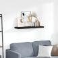 Preview: ARDEBO.de - Schweberegal Schwarz 80x23,5x3,8 cm MDF