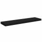Preview: Schweberegale 4 Stk. Schwarz 90x23,5x3,8 cm MDF
