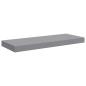 Preview: Schwebende Wandregale 2 Stk. Grau 60x23,5x3,8cm MDF