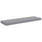 Preview: Schweberegal Grau 80x23,5x3,8 cm MDF