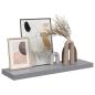 Preview: Schweberegal Grau 80x23,5x3,8 cm MDF