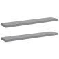 Preview: Schwebende Wandregale 2 Stk. Grau 120x23,5x3,8 cm MDF