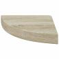 Preview: Eck-Schweberegale 2 Stk. Eichen-Optik 25x25x3,8 cm MDF