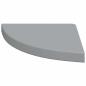 Preview: Eck-Schweberegale 4 Stk. Grau 35x35x3,8 cm MDF