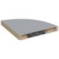 Preview: Eck-Schweberegale 4 Stk. Grau 35x35x3,8 cm MDF