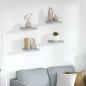 Preview: ARDEBO.de - Schweberegale 4 Stk. Betongrau 23x23,5x3,8 cm MDF