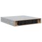 Preview: Schweberegale 4 Stk. Betongrau 23x23,5x3,8 cm MDF