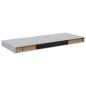 Preview: Schweberegale 4 Stk. Betongrau 60x23,5x3,8 cm MDF