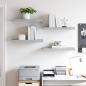 Preview: Schweberegale 4 Stk. Betongrau 60x23,5x3,8 cm MDF