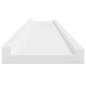Preview: Wandregale 4 Stk. Weiß 100x9x3 cm