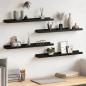 Preview: ARDEBO.de - Wandregale 4 Stk. Schwarz 60x9x3 cm
