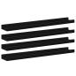 Preview: Wandregale 4 Stk. Schwarz 60x9x3 cm