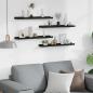 Preview: Wandregale 4 Stk. Schwarz 60x9x3 cm