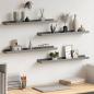 Preview: ARDEBO.de - Wandregale 4 Stk. Grau 60x9x3 cm
