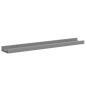 Preview: Wandregale 4 Stk. Grau 60x9x3 cm