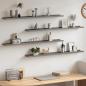 Preview: ARDEBO.de - Wandregale 4 Stk. Grau 100x9x3 cm