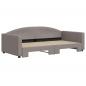 Preview: Tagesbett Ausziehbar Taupe 100x200 cm Stoff