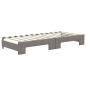 Preview: Tagesbett Ausziehbar Taupe 80x200 cm Stoff