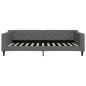 Preview: Tagesbett Ausziehbar Dunkelgrau 100x200 cm Stoff