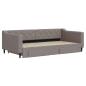 Preview: Tagesbett Ausziehbar mit Schubladen Taupe 100x200 cm Stoff