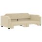 Preview: Tagesbett Ausziehbar Creme 90x200 cm Stoff