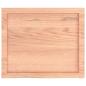 Preview: Tischplatte Hellbraun 60x50x(2-4) cm Massivholz Eiche Behandelt