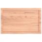 Preview: Tischplatte Hellbraun 80x50x(2-4) cm Massivholz Eiche Behandelt