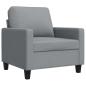 Preview: Sofasessel Hellgrau 60 cm Stoff