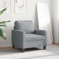 Preview: Sofasessel Hellgrau 60 cm Stoff