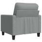 Preview: Sofasessel Hellgrau 60 cm Stoff