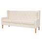 Preview: 2-tlg. Sofa-Set Stoff Cremeweiß