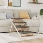 Preview: ARDEBO.de - Hundetreppe Grau 105x47 cm Massivholz Tanne