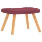 Preview: Relaxsessel mit Hocker Weinrot Stoff