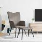 Preview: Relaxsessel mit Hocker Taupe Stoff