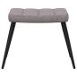 Preview: Relaxsessel mit Hocker Taupe Stoff