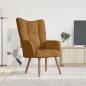 Preview: ARDEBO.de - Relaxsessel Braun Samt