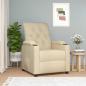 Preview: ARDEBO.de - Relaxsessel Creme Stoff