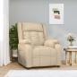 Preview: ARDEBO.de - Relaxsessel Creme Stoff