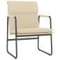 Preview: Loungesessel Creme 55x64x80 cm Stoff