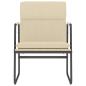 Preview: Loungesessel Creme 55x64x80 cm Stoff