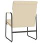 Preview: Loungesessel Creme 55x64x80 cm Stoff