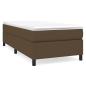 Preview: Boxspringbett mit Matratze Dunkelbraun 100x200 cm Stoff