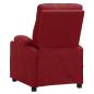 Preview: Massagesessel Elektrisch Weinrot Stoff
