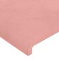Preview: Kopfteil mit Ohren Rosa 163x23x78/88 cm Samt