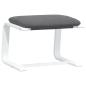 Preview: Relaxsessel mit Hocker Dunkelgrau Stoff